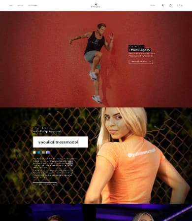 Pump Apparel website